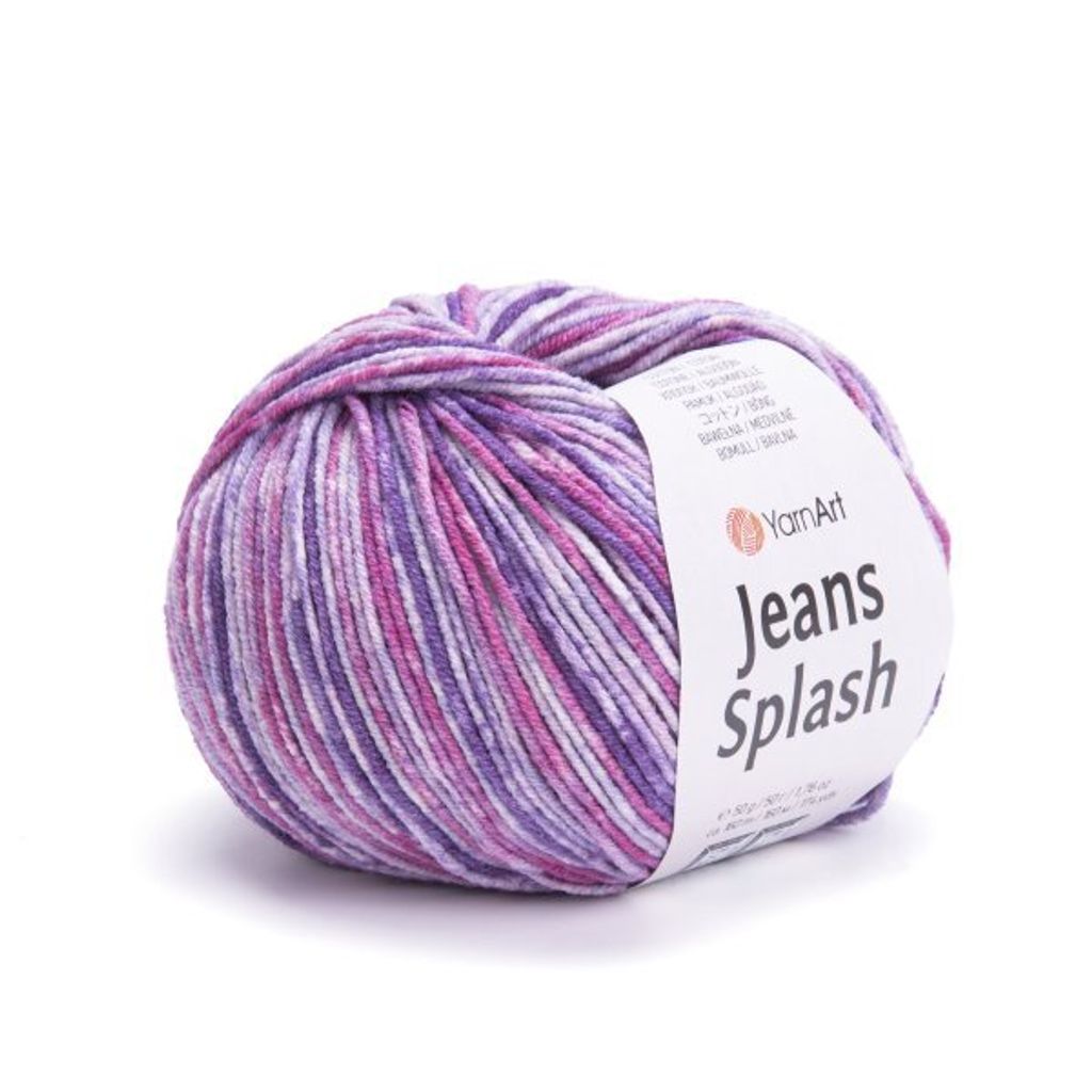YarnArt Jeans Splash 949 – Bunte Baumwollmischung, 50g – Produktbild 