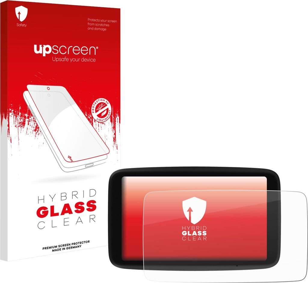 upscreen Schutzglas für TomTom Go Navigator 6 (2. Generation) Schutzfolie Panzer Folie Glas Display Schutz klar