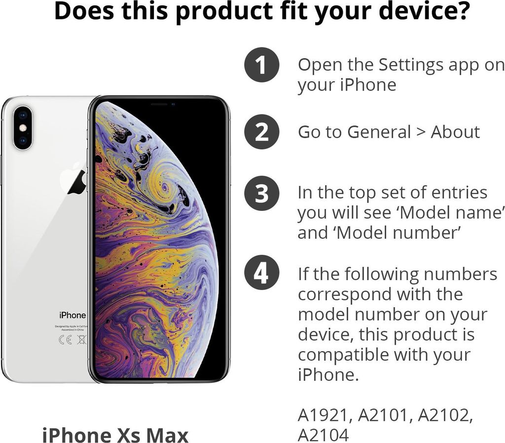 Coque arrière en cuir pour Apple iPhone Xs Max - Brun selle Image du produit 