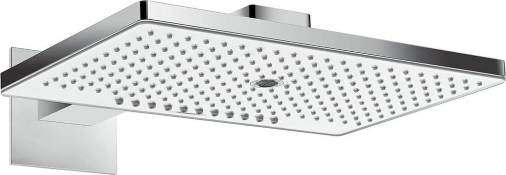 Hansgrohe Rainmaker Select, Fester Duschkopf, Chrom, Weiß, Zimmerdecke