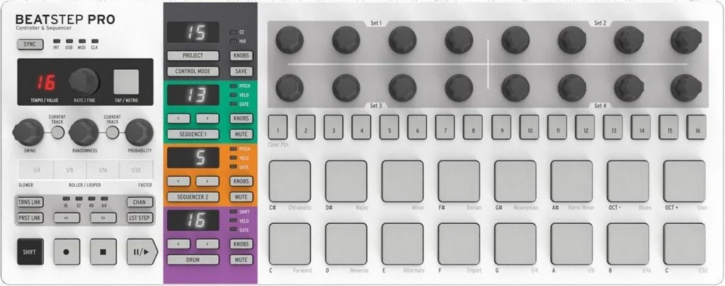 Séquenceur Matériel Arturia BeatStep Pro pour Synthétiseurs et DAW