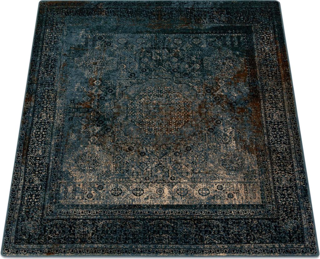 Wollteppich OMEGA MAMLUK Quadrat - Rosette vintage Produktbild 