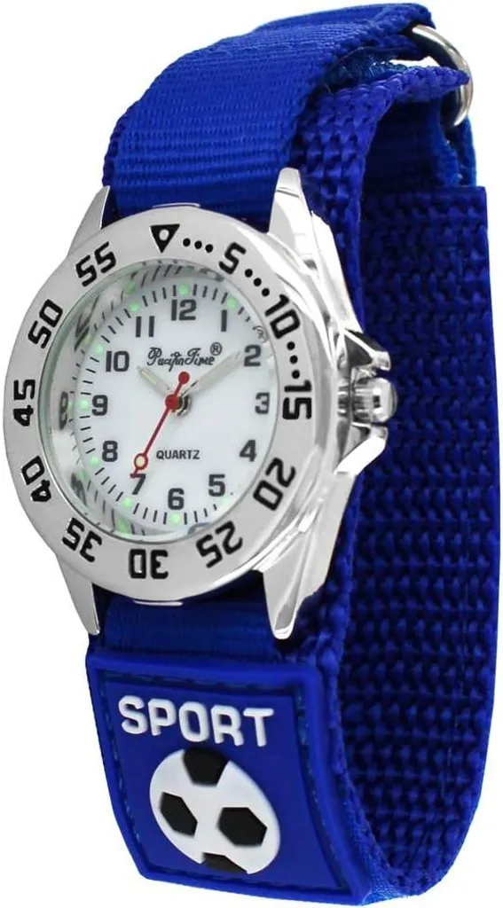 Orologio Bambini Calcio Sportivo con Cinturino Velcro - Resistente