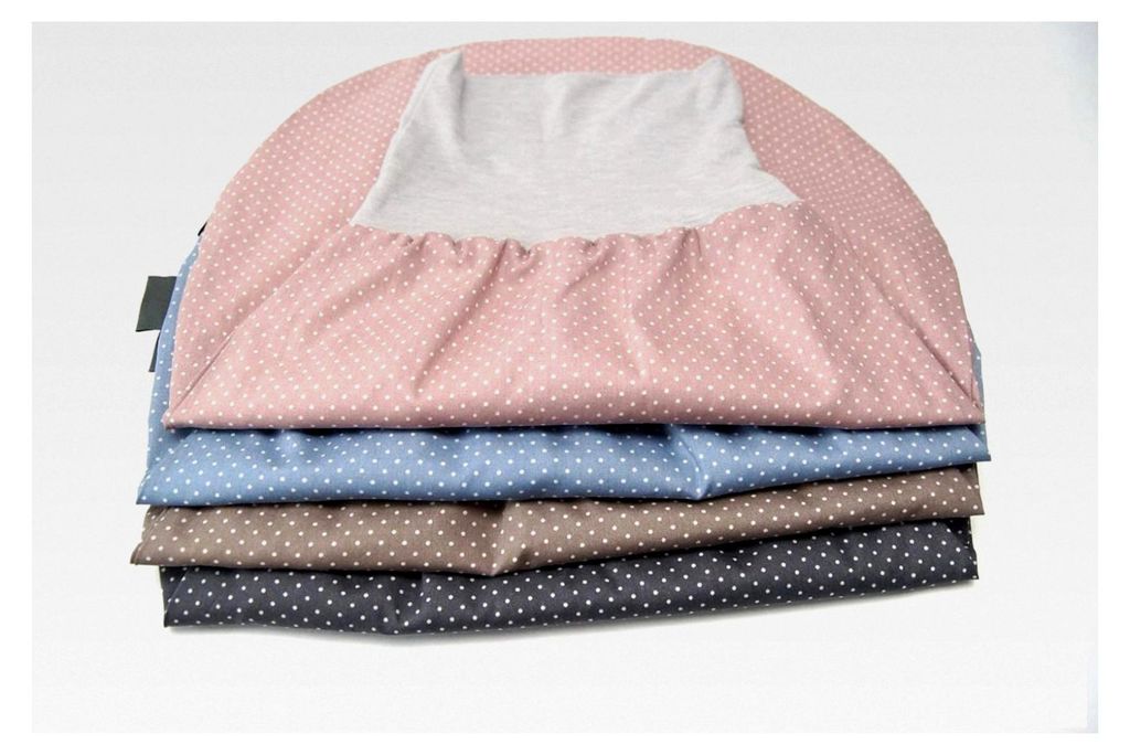 Strampelsack für 0-6 Monate, Baby Pucksack für Mädchen oder Jungen in Rosa/Blau/Beige/Grau mit Punkten