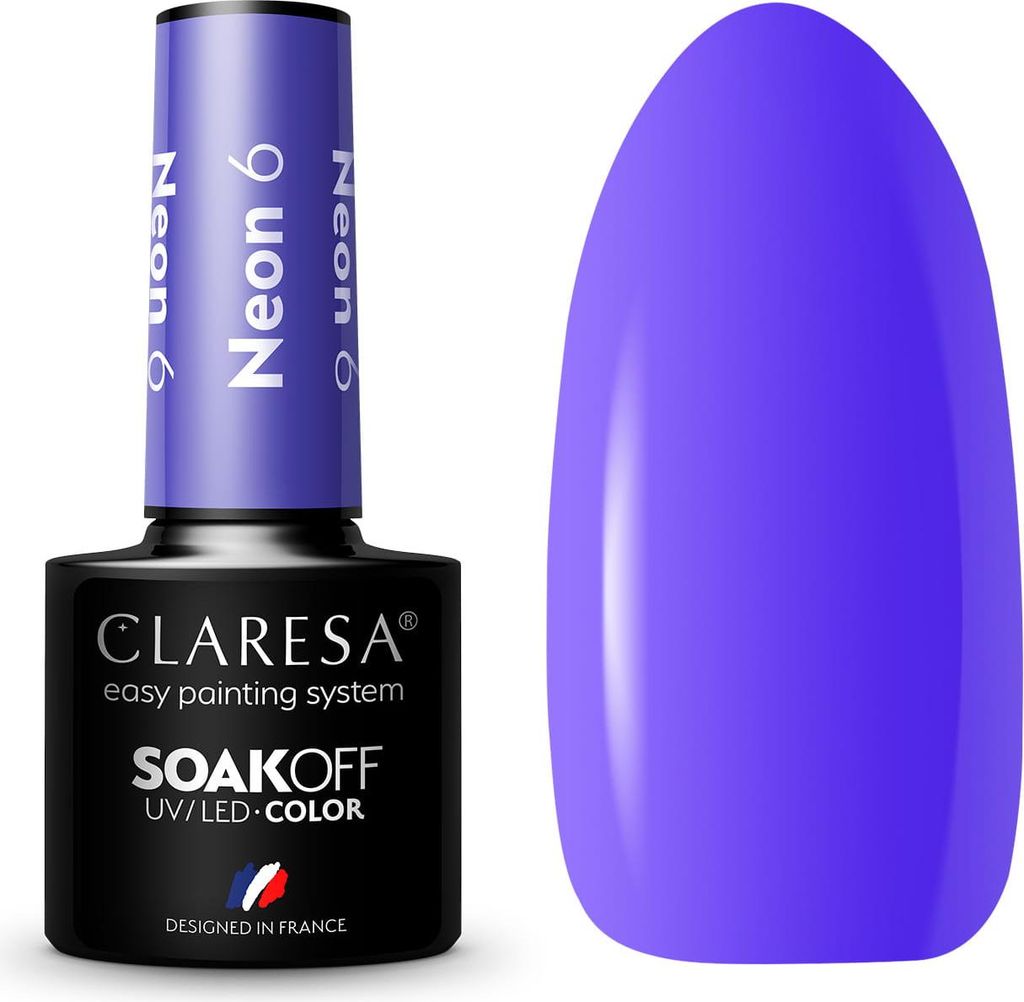 Claresa Neon UV Nail Polish 5ml - Pack of 6