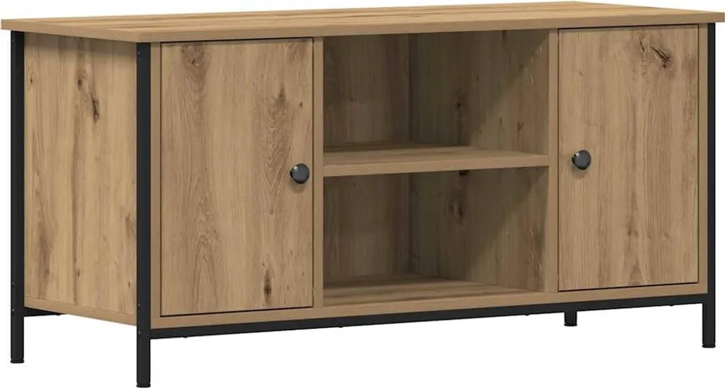 SYFAX™ Mobile TV rovere artigianale 100 x 40 x 50 cm Legno multistrato