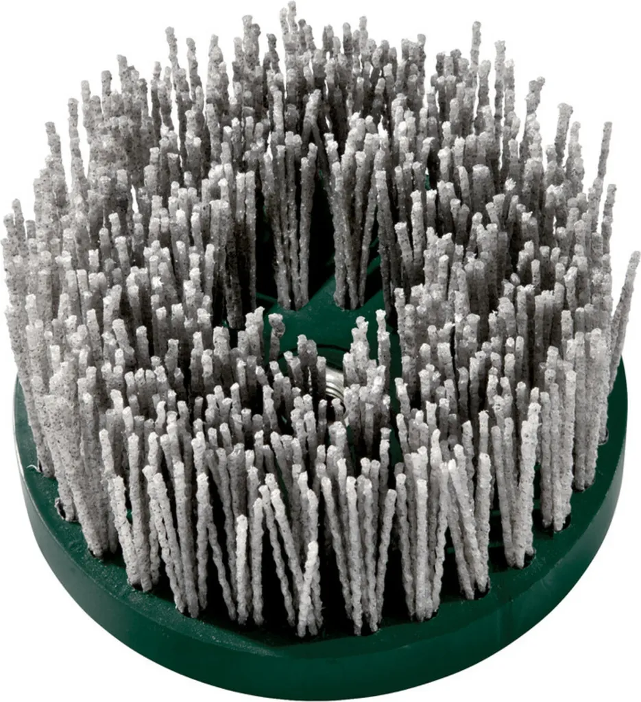 Brosse circulaire 130 mm M14 grain P46 SiC pour meuleuse d'angle