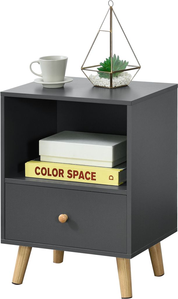 Beistelltisch 'Sundsvall' 40x30x54 cm Dunkelgrau