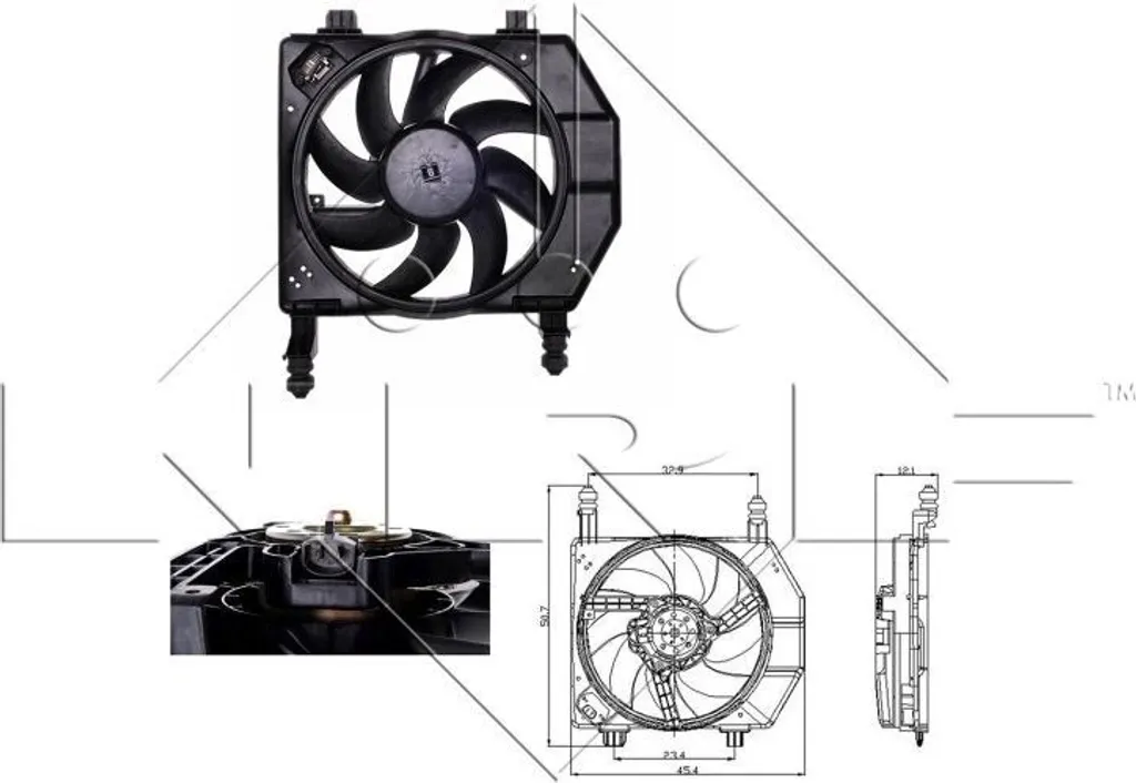 Ventilateur de radiateur auto pour climatisation et bouchons urbains