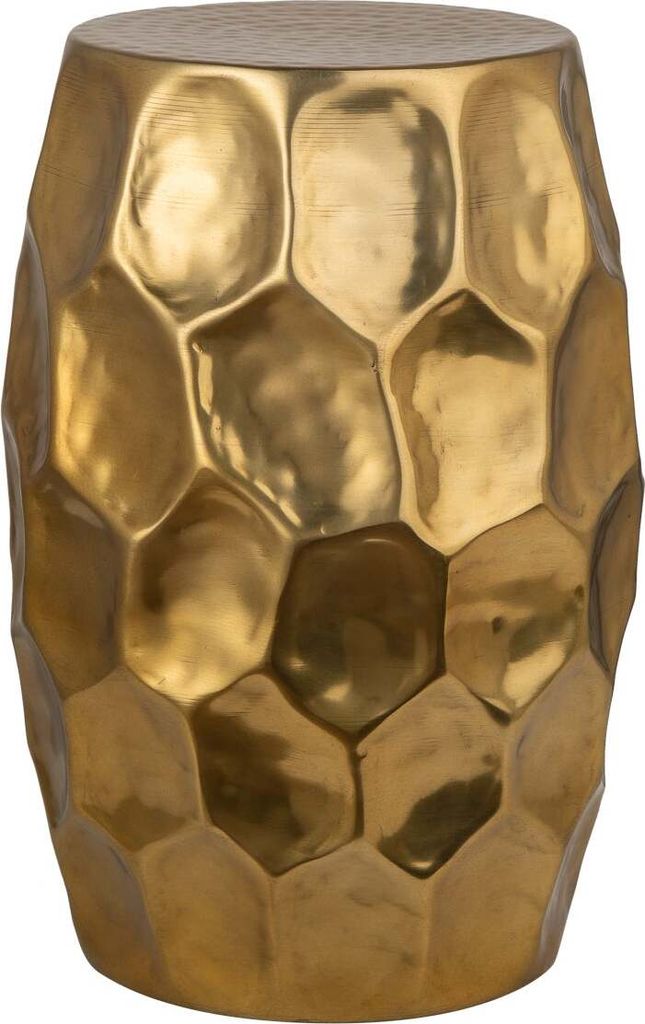 Tavolino da 50 cm, design dorato, moderno, per soggiorno - Immagine del prodotto 