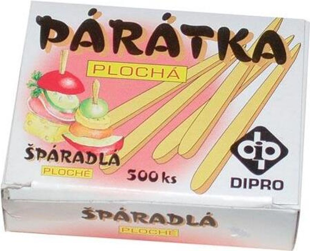 płaskie drewniane wykałaczki (500 sztuk) Zdjęcie produktu 