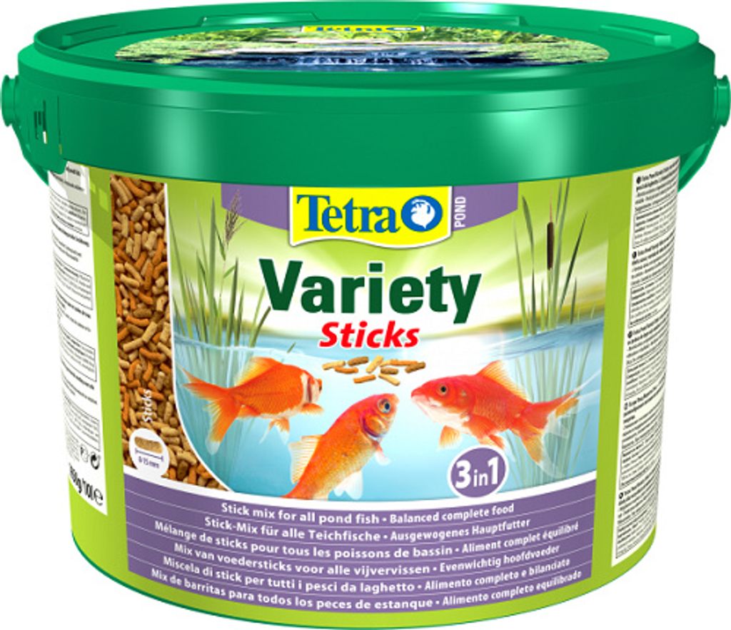Tetra Pond Variety Sticks 10 l Fischfutter für alle Teichfische