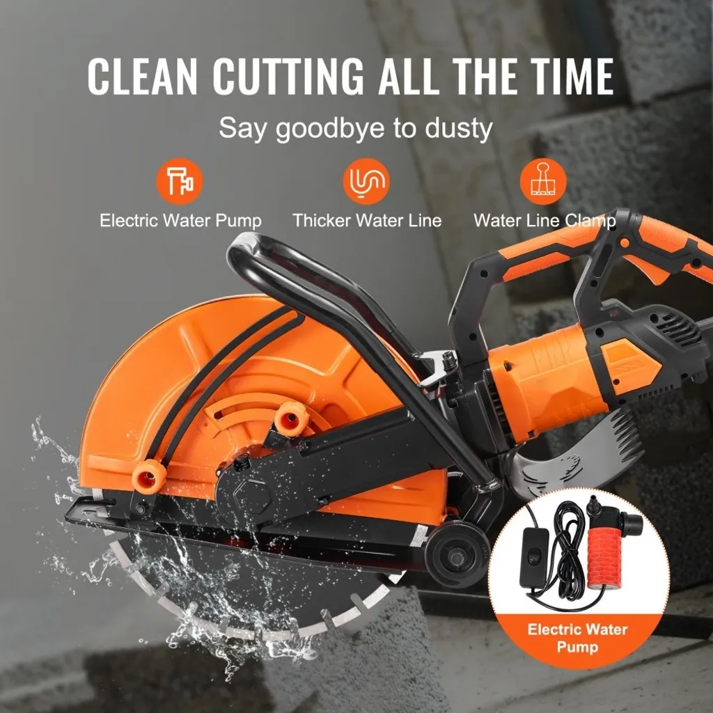 Tronçonneuse à béton électrique 2800W pro pour découpe de pavés - 3