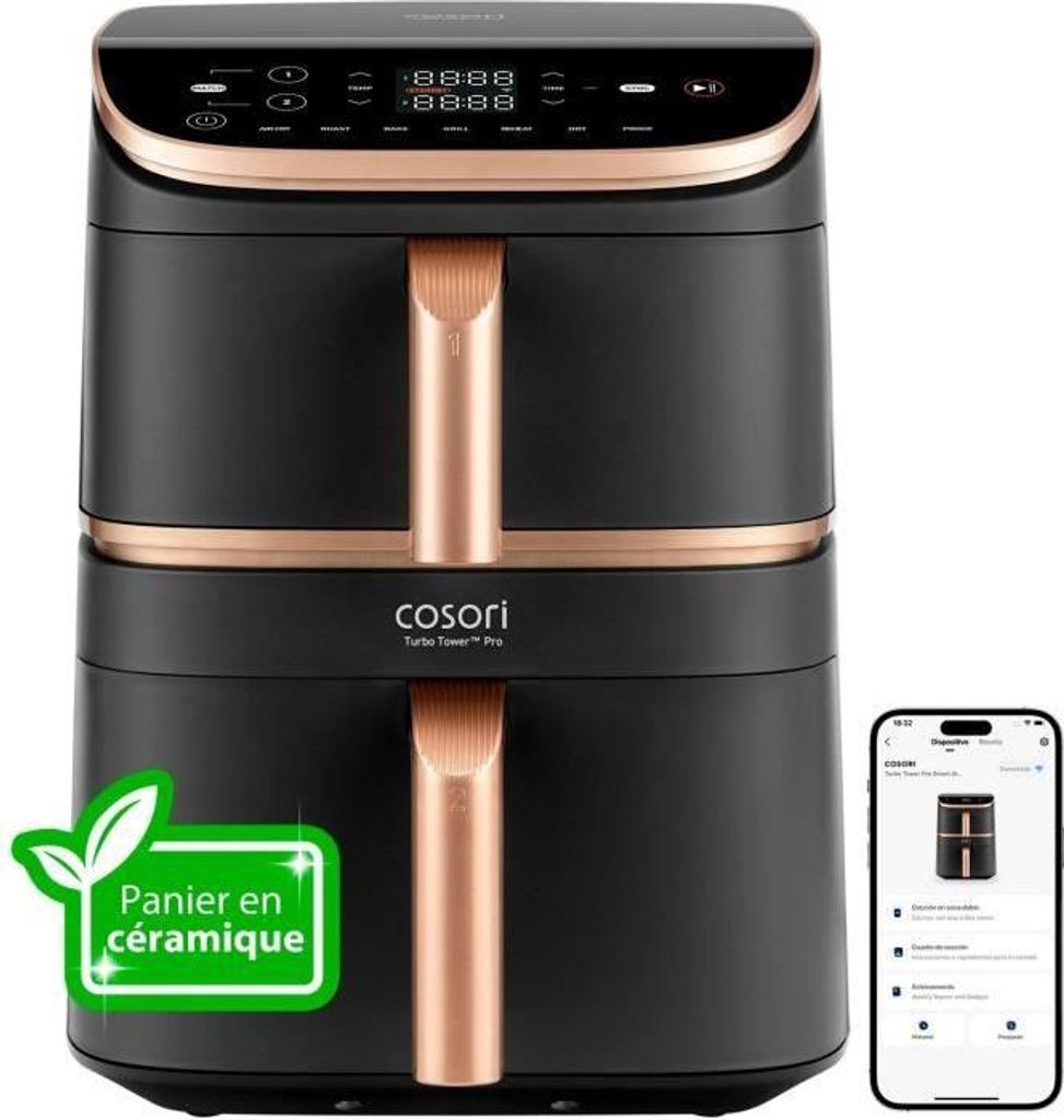 COSORI Ölfreie Fritteuse – Turbo Tower Pro Smart – 10,8 l Produktbild 