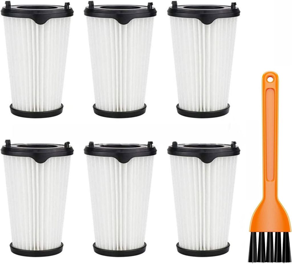 AEG Staubsaugerfilter CX7 - 6 Stück Ersatzfilter für AEF150, CX7-2 und Alle CX7-2 Modelle - Hepa Filter Mit Reinigungsbürste