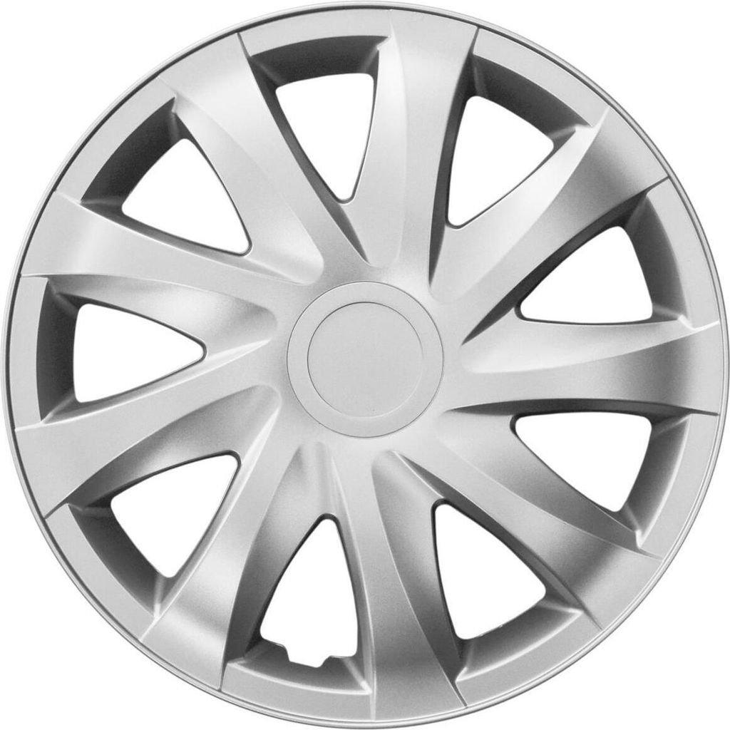 NRM Radkappen DRACO, Silber 13" Zoll. (4 x Universal Radzierblenden/Radkappen)