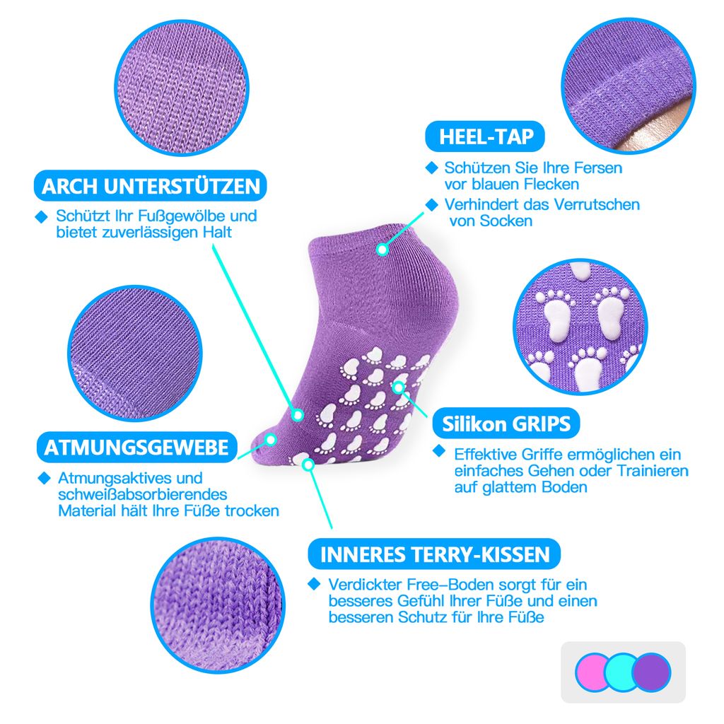 Stoppersocken Damen Yoga Socken Pilates Kaufland de