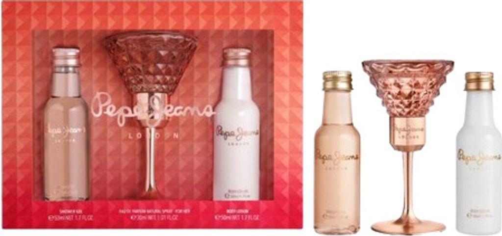 Pepe jeans for her eau parfum 30ml + leche corporal 50ml + gel ducha 50ml