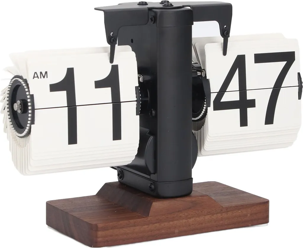 Horloge digitale lisible sans reflet pour bureau et salon rétro