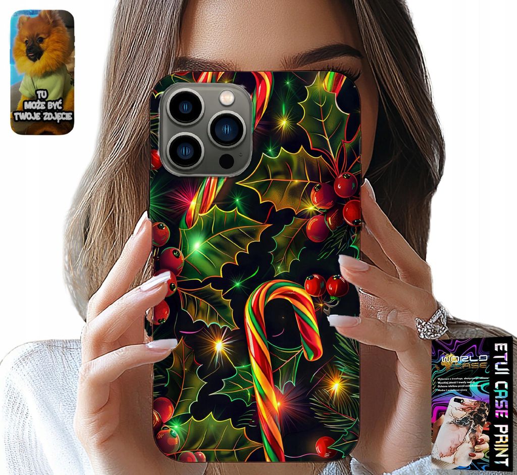 Hülle Für Iphone 13 Pro - Zuckerstange, Mistelzweig, Weihnachtsbaum + Glas