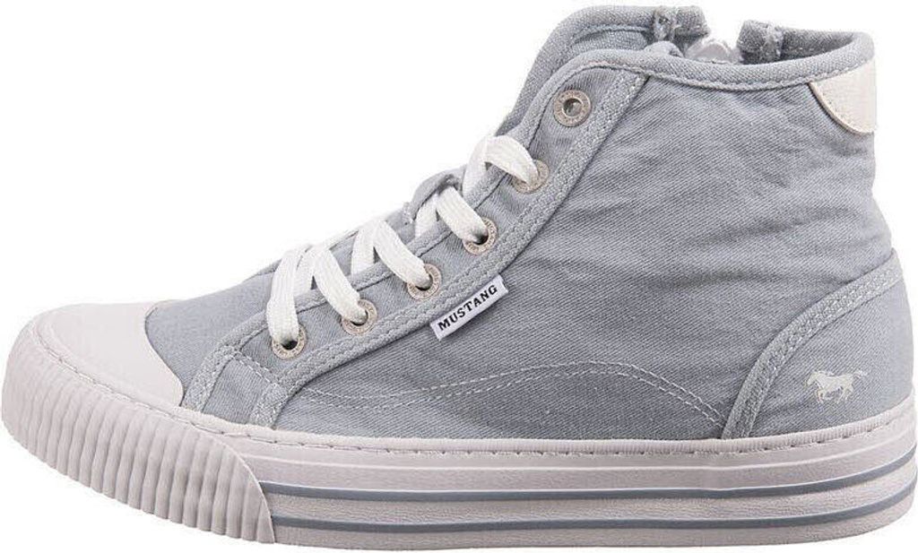Mustang Damen Schnürboots High Top Sneaker Reißverschluss Produktbild 