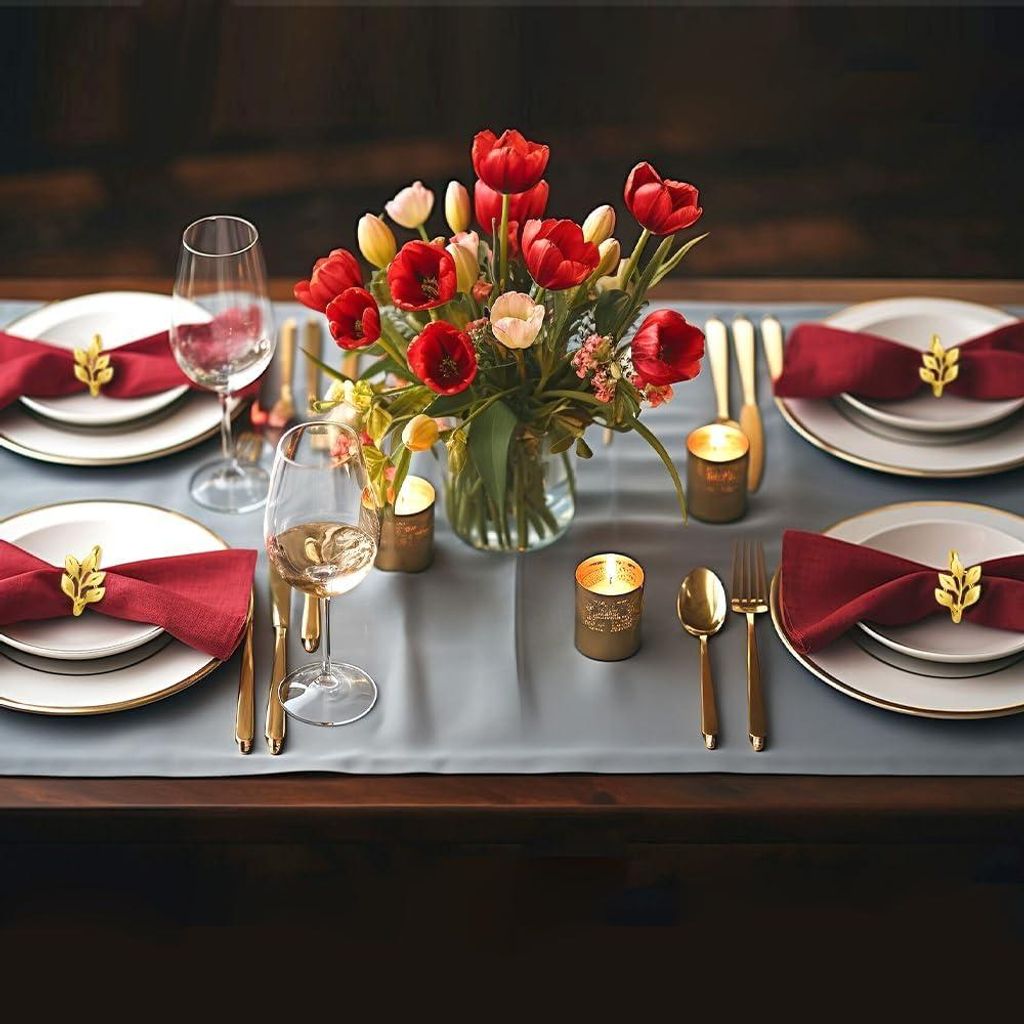 Metallene Serviettenringe Set - Elegante Tischdekoration - 30 Stück