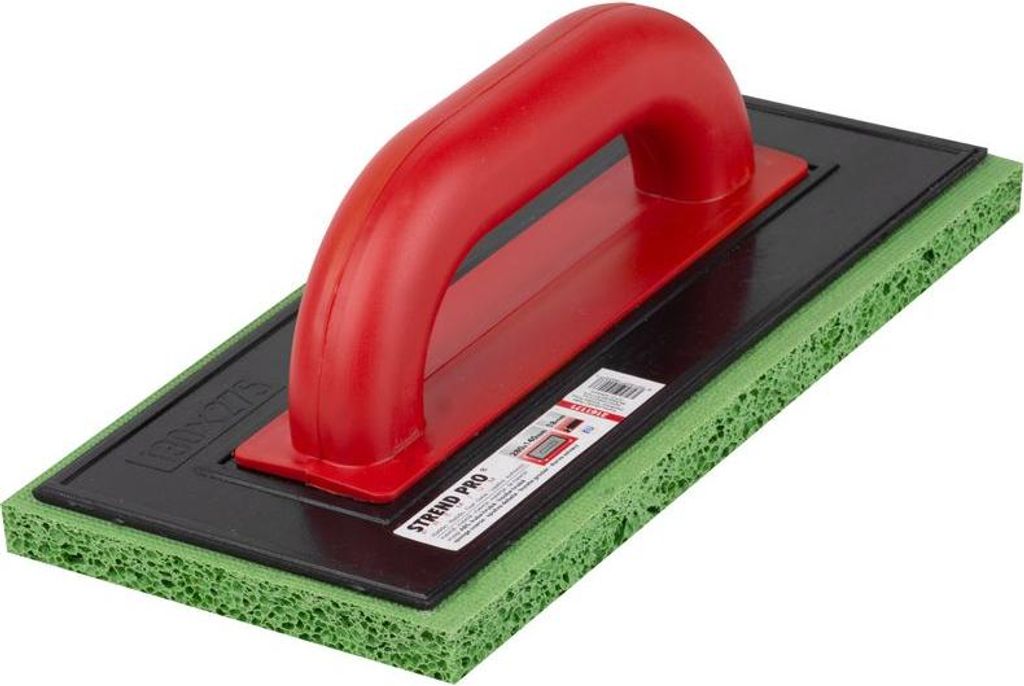 Glättkelle Strend Pro Premium, REDhand, 109003 280x140x18 mm, ABS, Schwamm grob, grün