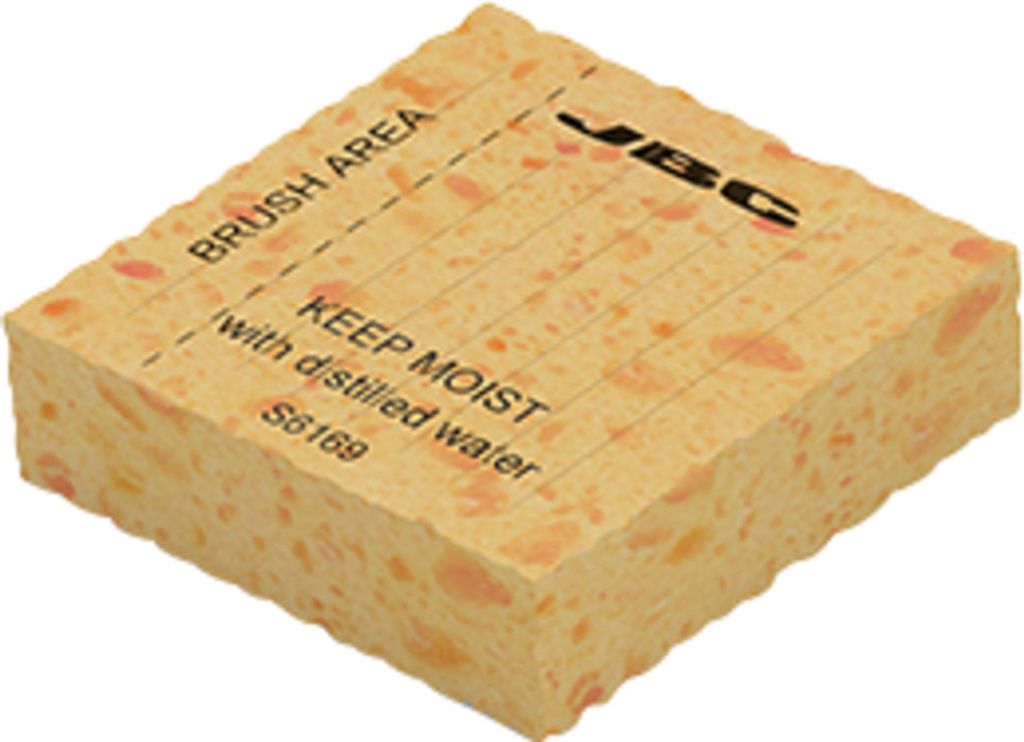 JBC Lötspitzen-Reinigungsschwamm, S6169/ohne Loch, 58 x 58 mm S6169 (S1069)