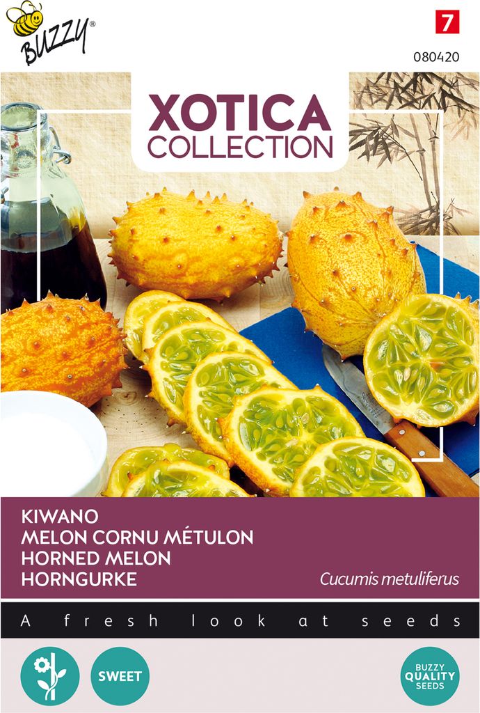 Buzzy Xotica Kiwano Horngurke Samen - Ca. 10 Samen | Buzzy_080420