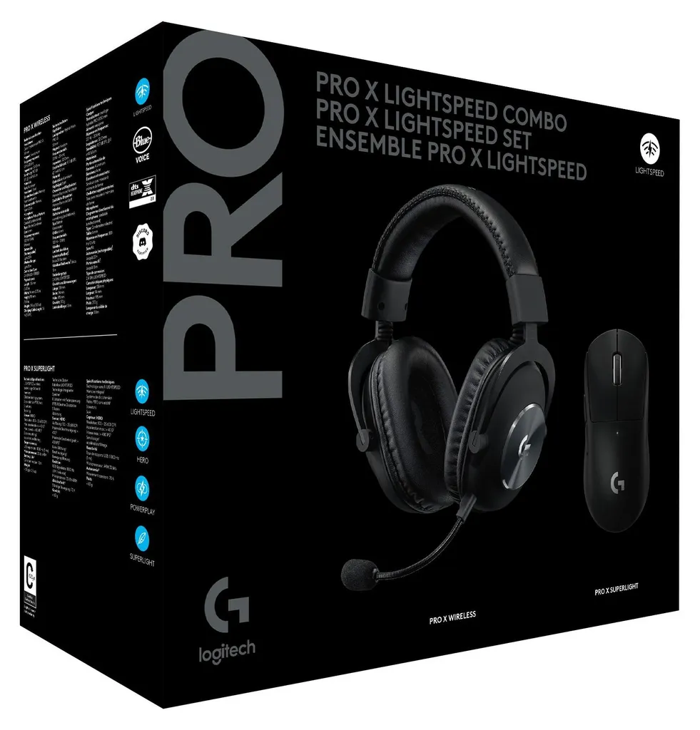 Logitech Pro X Wireless LIGHTSPEED Casque avec Micro Blue VO!CE Intégré - 6
