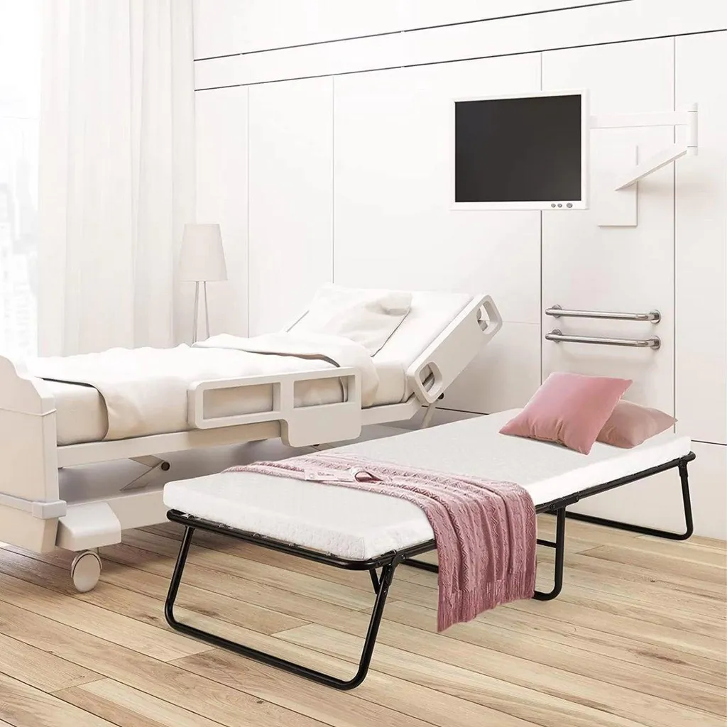 Lit pliant adulte pour manque de place, lit d'appoint compact