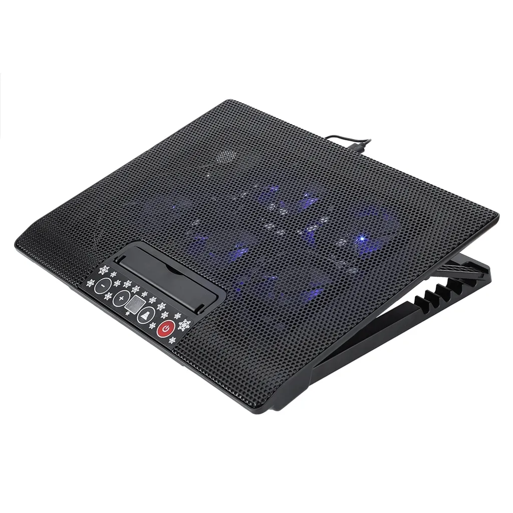 Stop Surchauffe PC Portable - Refroidisseur Ventilé et Socle Ajustable Noir