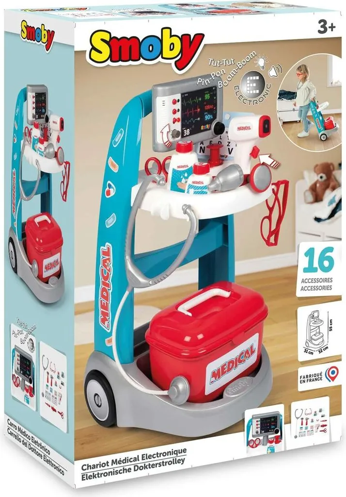 Mallette médicale électronique Smoby : kit de premiers secours interactif