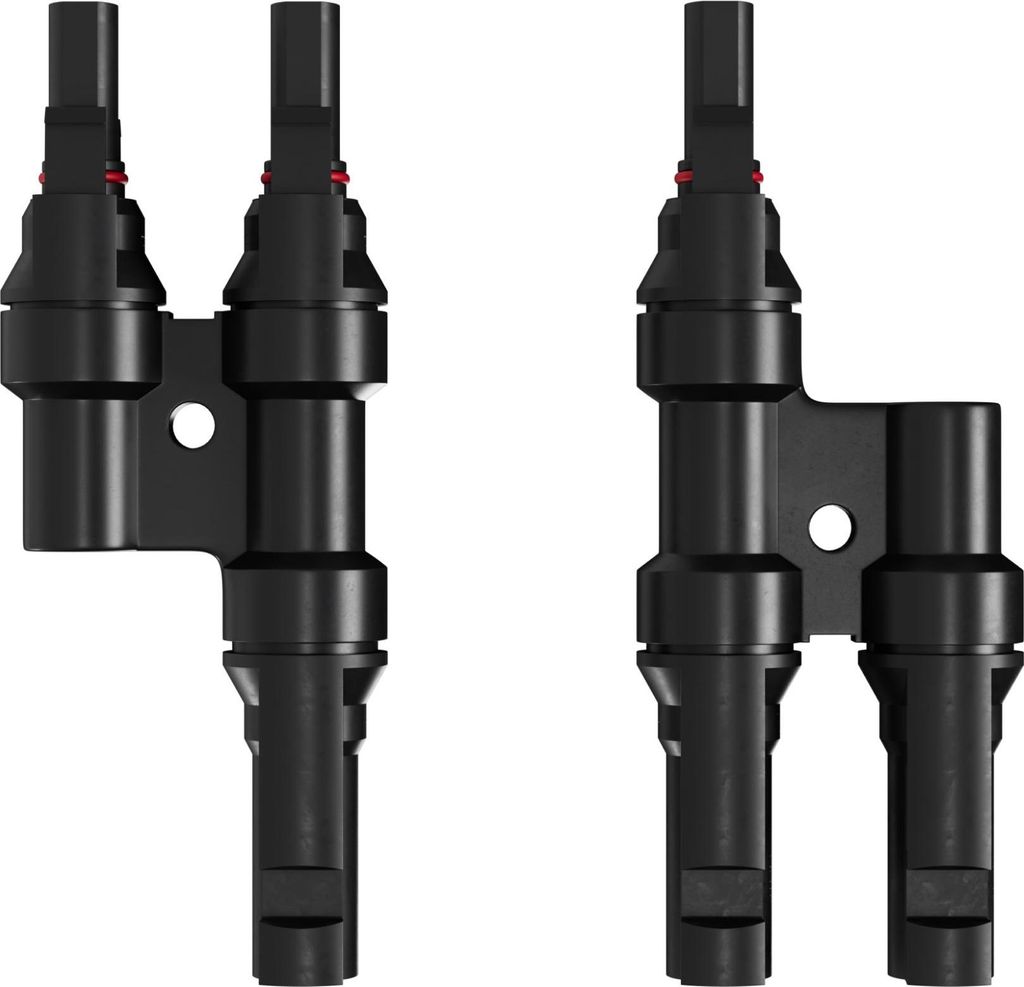 MC4 T-Adapter Set, 2/1, IP67, 1.5kV, schwarz Produktbild 