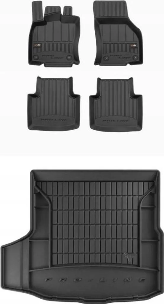 Set 4 Tappetini Gomma 3D Volkswagen Arteon vasca alta protezione