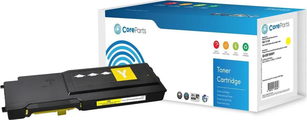 Toner Jaune Compatible Dell 593-11120 CoreParts QI-DE1009Y Haute Capacité