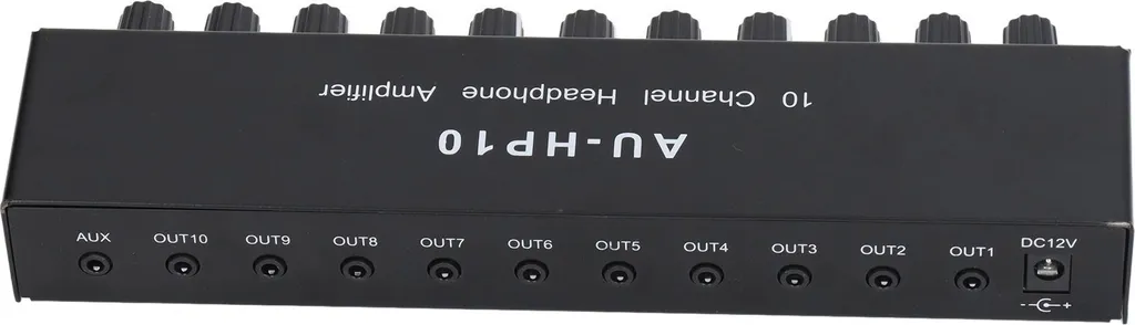 Amplificateur de casque 10 canaux stéréo, répartiteur audio haute fidélité