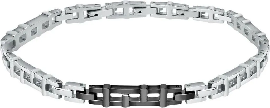 Morellato SALS67 Bracciale Uomo Motown Acciaio Nero Design Elegante