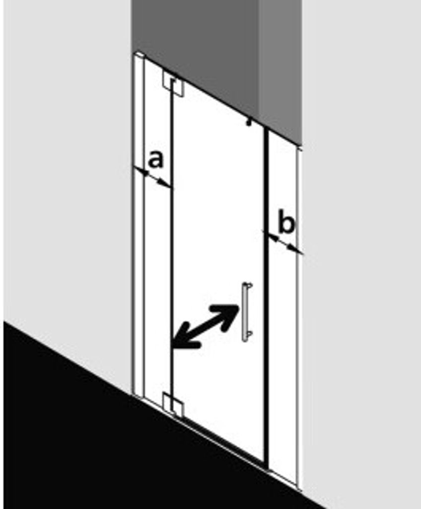 Kermi PX1GL14320VYK Pendeltür Pasa XP 1GL 1430x