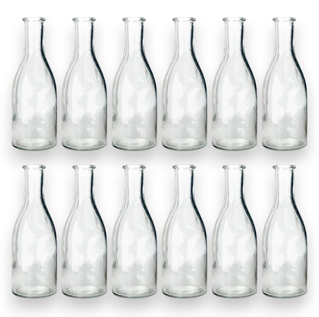 Glasflasche "Bottle groß" 6,5 x 18,5cm – Dekovase Klar 12 Produktbild 