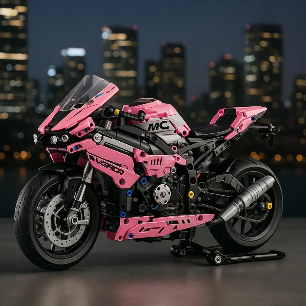 Modèle de Moto de Course Pro - Kit de Construction Complexe - 1000+ Pièces - 5