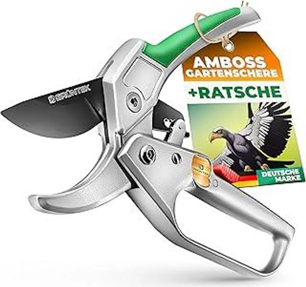Cesoie da Giardino Professionali GRÜNTEK KONDOR 20cm | Taglio Facile