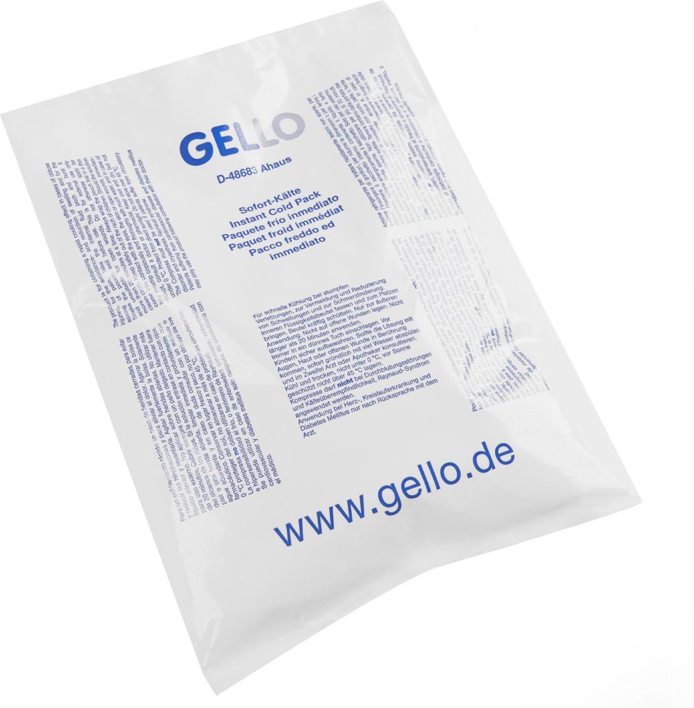 Gello - Kälte-Sofortkompresse - Einweg - 15 x 21 cm