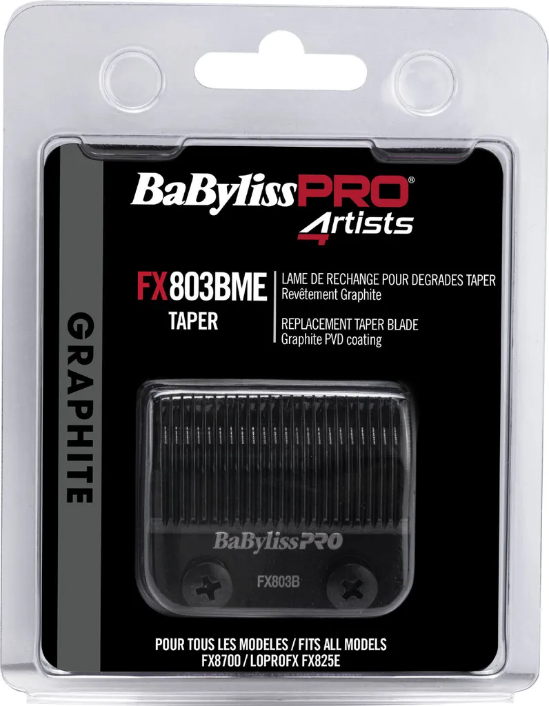 Lame FX803BME Graphite Babyliss Pro Anti-Friction pour Coupe Taper