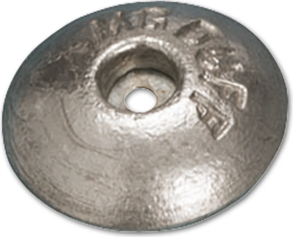 Stopper l'Électrolyse avec l'Anode Zinc ZD58 ø150mm MGDuff Pilote Latéral