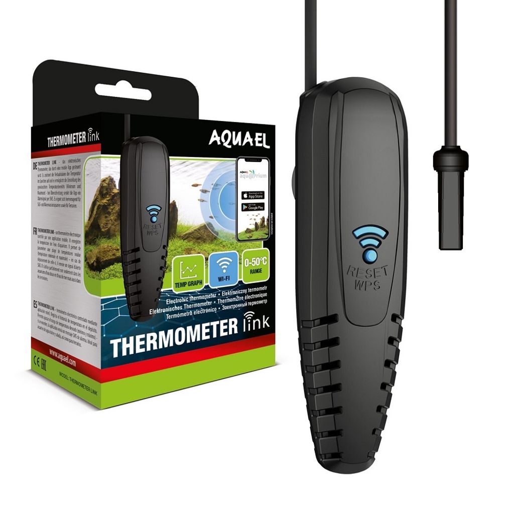 Aquael Thermometer Link Elektronisches Thermometer mit App-Steuerung