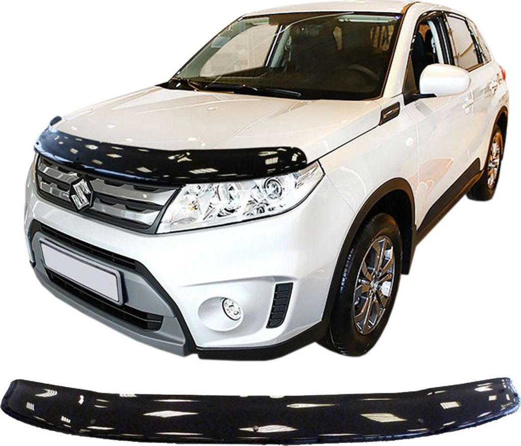 SCOUTT | Motorhaube Windabweiser Insekten Steinschlagschutz Für Suzuki Vitara ab 2015, Aerodynamisch, Einfache Montage, Getönt, Spezielle Halteru...