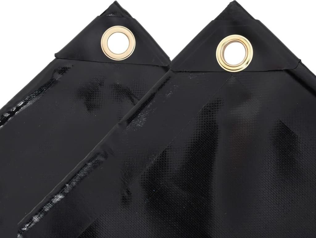 vidaXL Abdeckplane 650 g/m² 3x4 m Schwarz