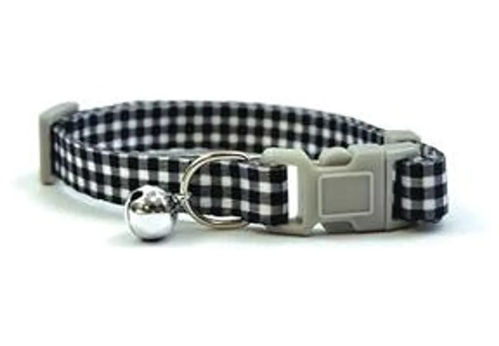 Collier sécurisé pour chat Happy Pet Tabby Patch noir diamant, confortable