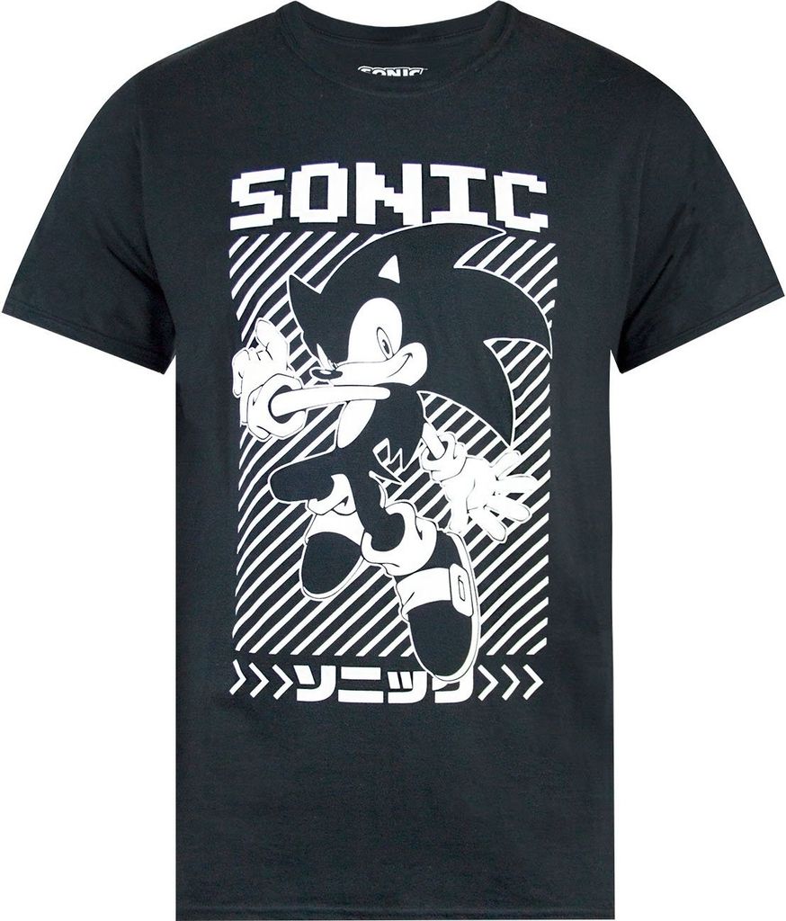 Sonic The Hedgehog - T-Shirt für Herren NS5265 (S) (Schwarz)